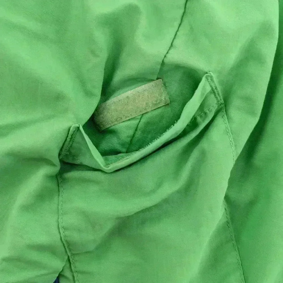 Columbia Shorts Women M Green Blue Chino Pockets Hiking Drawstring 4" Inseam - Picture 12 of 14